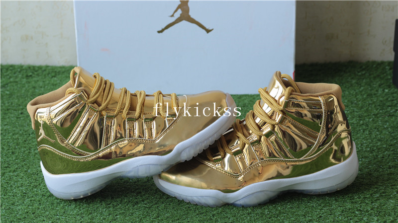 Authentic Air Jordan 11 Pinnacle Gold PE